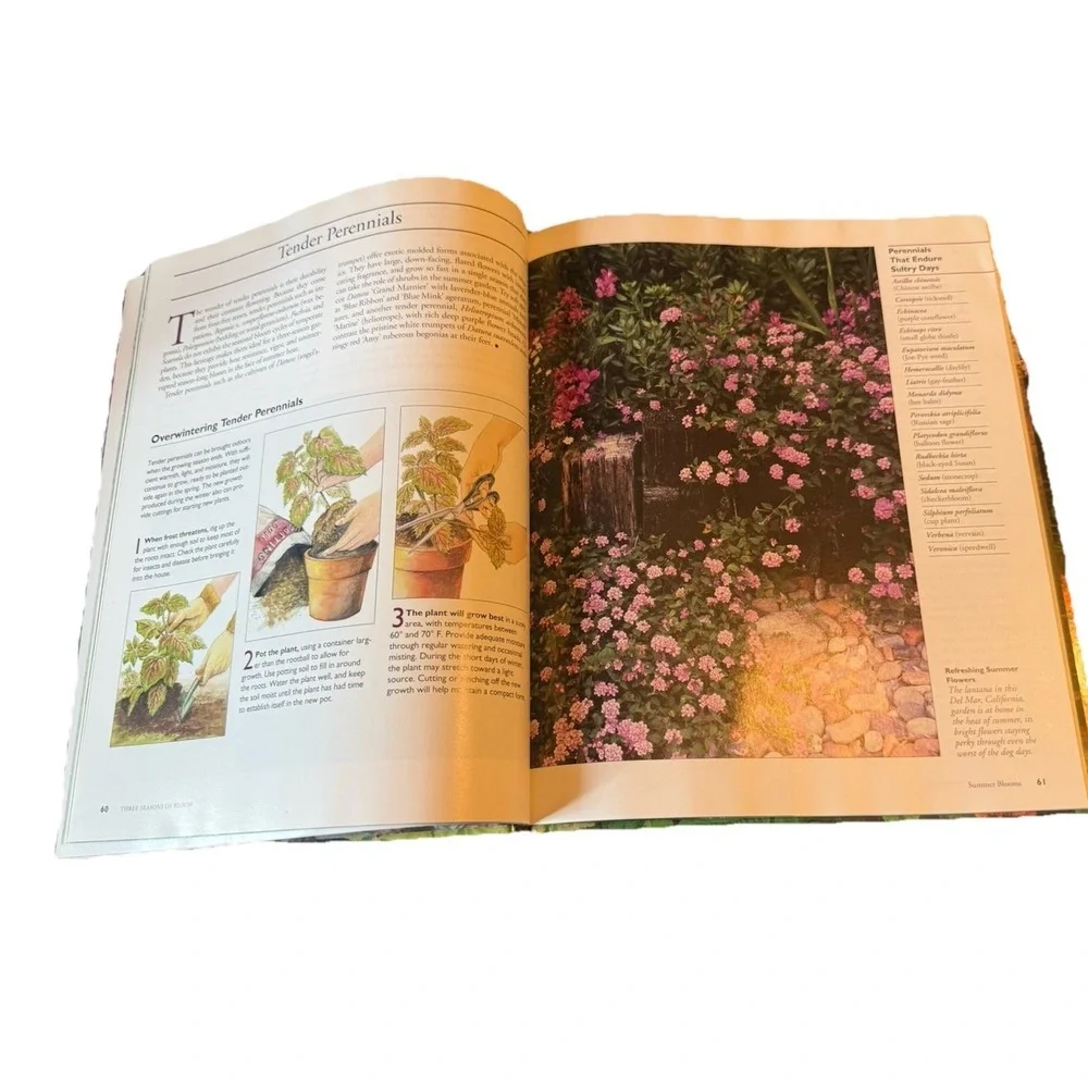 The Time Life Complete Gardener Three Seasons of Bloom 1997 Decor Table Book HC